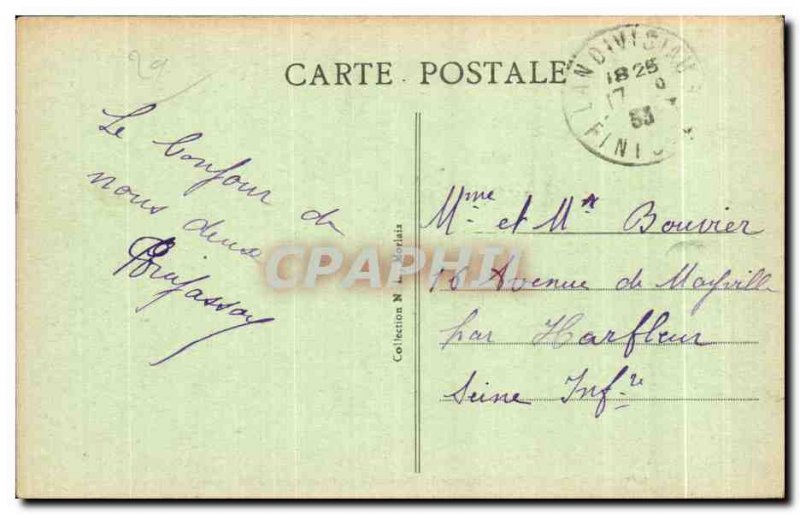 Old Postcard Chateau de Kerjean Finistee of Portal Entrance of the Court of H...