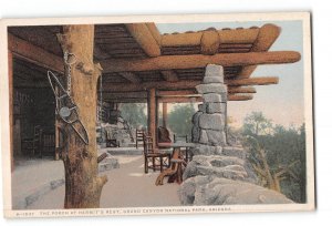 Arizona AZ Fred Harvey Postcard 1915-30 Grand Canyon National Park Hermits Rest