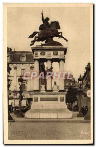 Old Postcard Clermont Ferrand Equestrian Statue Of Vercingetorix