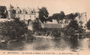 Vintage Postcard Montresor Vue D'Ensemble Du Chateau Et Les Vieilles Tours Les