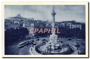 Old Postcard Marseille Place Castellane