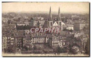 Old Postcard Pau View to the & # 39eglise St. Catherine