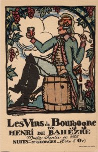 Henri De Bahezre Niots St Georges Vins De Bourgogne Advertising Postcard