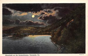 Moonlight  on Susquehanna Towanda, Pennsylvania PA