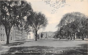 Providence Rhode Island~Brown University Middle Campus~c1910 Rotograph Postcard