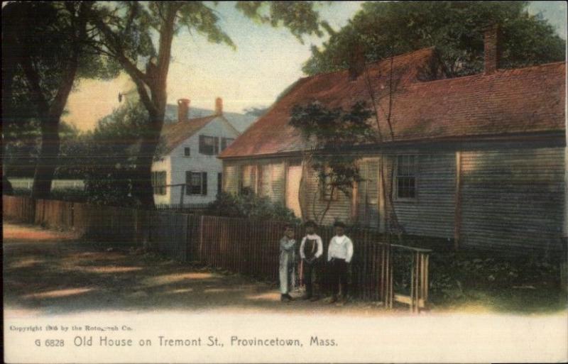 Provincetown Cape Cod MA Old House on Tremont ROTOGRAPH Postcard