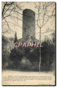 Old Postcard Dreux Telegraphy Tower of telegraph