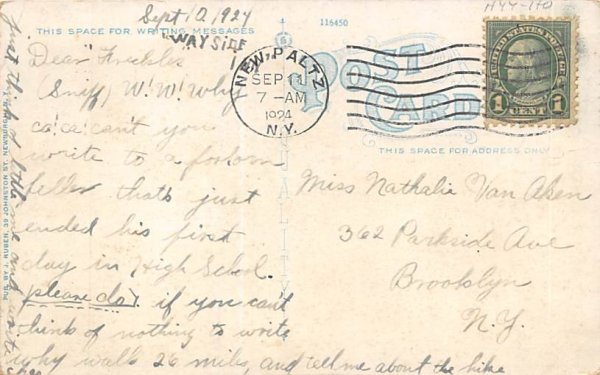 Campus State Normal School New Paltz, New York Postcard