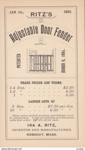 NOBSCOTT , Mass. , 1896 ; adjustable Door Fender #3