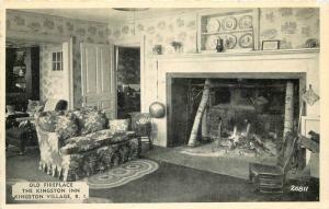 1930s Kingston Inn Old Fireplace Hearthroom Beyond Rhode Island Interior 427