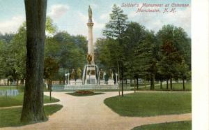 NH - Manchester. Soldiers' Monument at Common