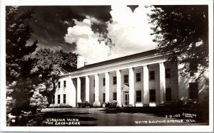 RPPC White Sulphur Springs WV Virginia Wing The Greenbrier Vintage Postcard J24