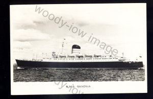 LS2621 - Cunard Liner - Saxonia - completed in 1954 - postcard