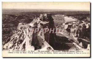 Old Postcard Provence Les Baux Panoramic view left to right Mejanes the Galle...