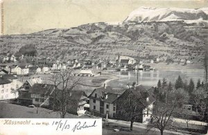 Kussnacht Swizterland Birds Eye View Vintage Postcard AA53969