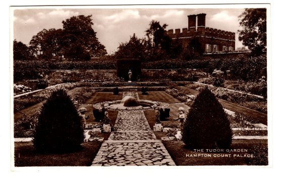 Real Photo The Tudor Garden Hampton Court Palace,  East Molesey, England,