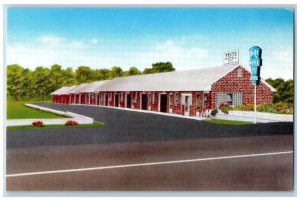 Jefferson City Missouri Postcard Veits Motel Highway West Exterior c1960 Vintage