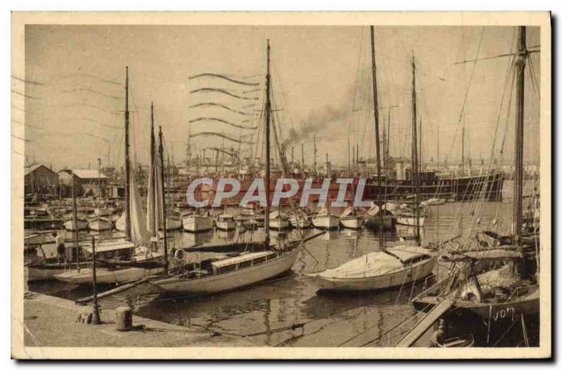 Old Postcard Toulon Rade Boat