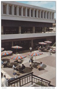 Students Relaxing at College Union Patio, California State University, Fresno...