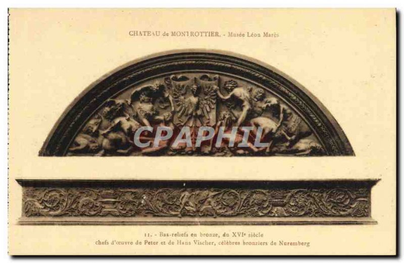 Old Postcard Chateau de Montrottier Pres d & # 39Annecy Netherlands bronze re...