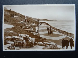 Lancashire HEYSHAM New Promenade & Sunny Slopes c1930's RP Postcard by Bottomley