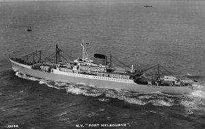 MV Port Melbourne Freighters  Real Photo, non  backing Writing on back, missi...