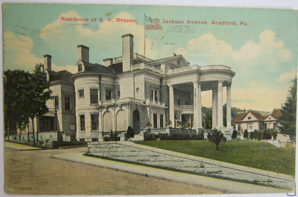 Residence Of S R Dresser Jackson Ave Bradford Pa Vintage