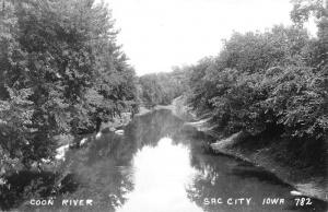 Sac City Iowa Coon River Real Photo Antique Postcard K88619