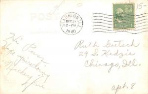 Staunton Illinois Post Office Real Photo Antique Postcard K54042