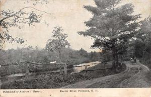 Fremont New Hampshire Exter River Scenic Roadway Antique Postcard K87308