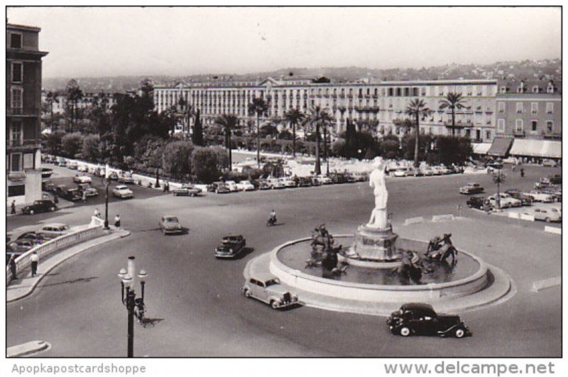 France Nice La Fontaine du Soleil et les Jardins Albert 1st 1960 Real Photo