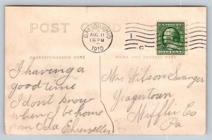 RPPC  1910  West Carrollton  Ohio   Front Street    Postcard