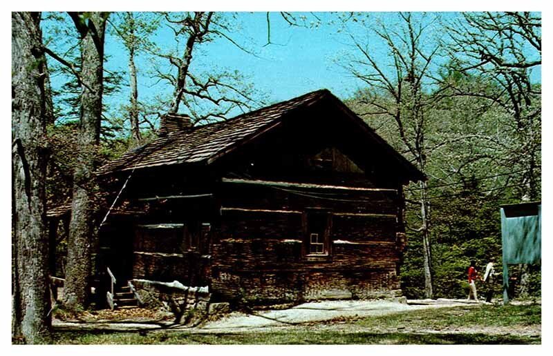Postcard HOUSE SCENE Turkey Run State Park Indiana IN AU1827