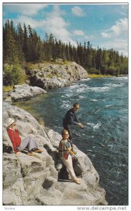 Fishing the Rapids #2 , YELLOWKNIFE , N.W.T. , Canada , 50-60s