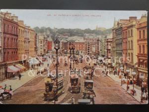 Ireland: Co Cork, St. Patrick's Street, Cork Old PC showing Trams etc