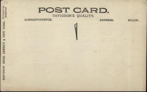 Steamship Lusitania Interior Lounge c1910 Real Photo Postcard