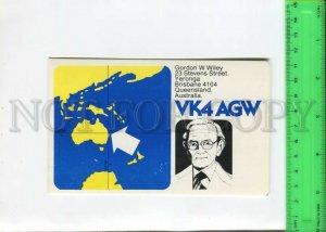 466991 1981 year Australia Queensland Brisbane radio QSL card to USSR