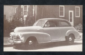 1947 CHEVROLET STYLEMASTER VINTAGE CAR DEALER ADVERTISING POSTCARD CHEVY