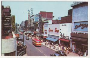 P735 vintade granby st cars buses many store signs etc norfolk virginia