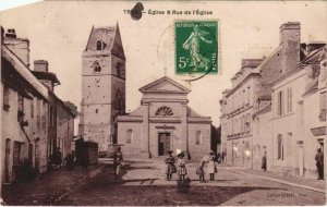 CPA Trun Église &Rue de l'Église (150837)