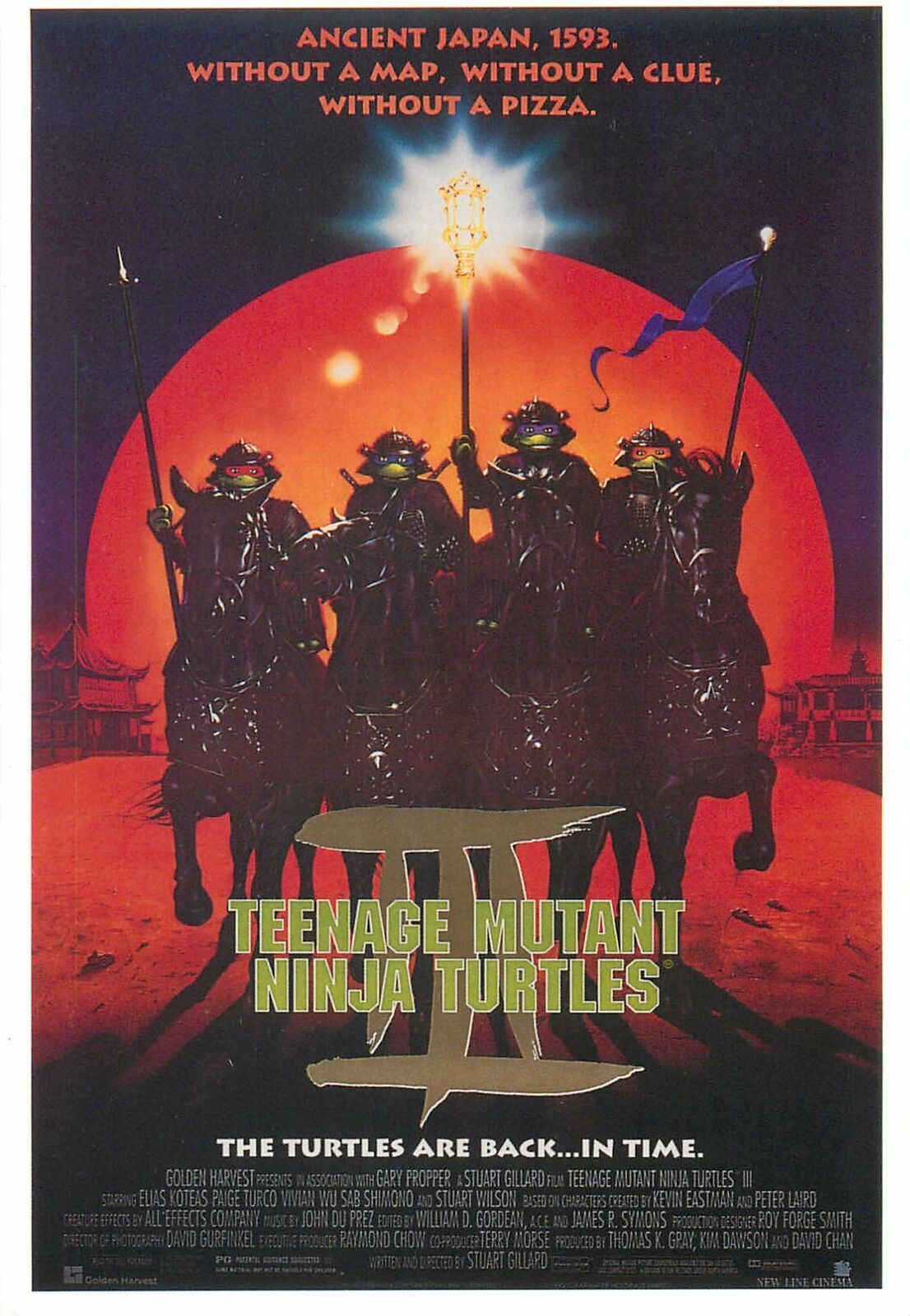 Movie poster advertising postcard Teenage Mutant Ninja Turtles | Topics ...