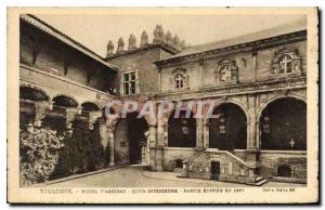 Postcard Old Toulouse Hotel Assezat Court Inner part built in 1557