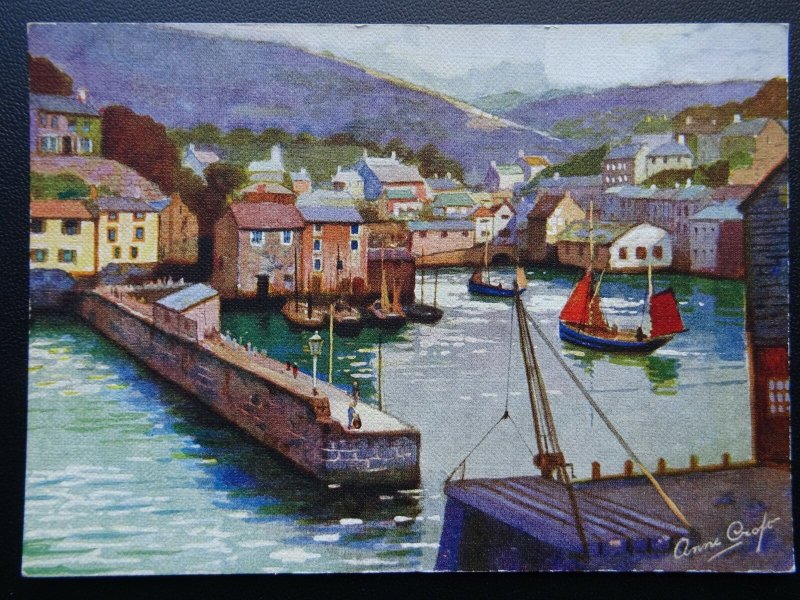 Cornwall POLPERRO c1930's Anne Croft Postcard by Vivian Mansell 103