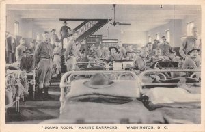 Washington DC Marine Barracks Squad Room Vintage Postcard AA110738