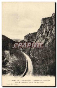 Old Postcard Avallon Cousin Valley Of The Beautiful Scenic Sites Route From P...