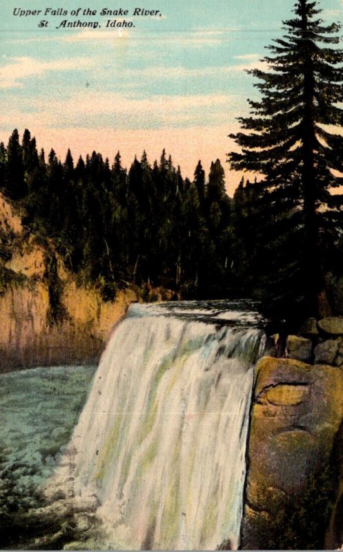 Idaho St Anthony Upper Falls Of The Snake River 1917