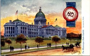 Oilette State Capitols Postcard Mississippi State Capitol in Jackson MS Unused