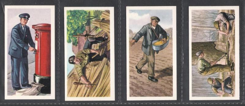 Priory Tea Cards(x24) - Men at Work - Reproduced 