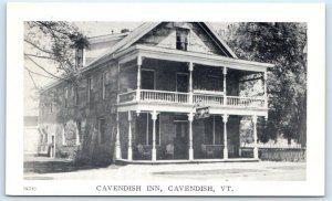 CAVENDISH, VT Vermont - Roadside CAVENDISH INN  c1940s Windsor County Postcard