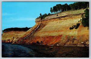 Bridal Veil Falls, Pictured Rocks Region National Lakeshore Park MI Postcard NOS